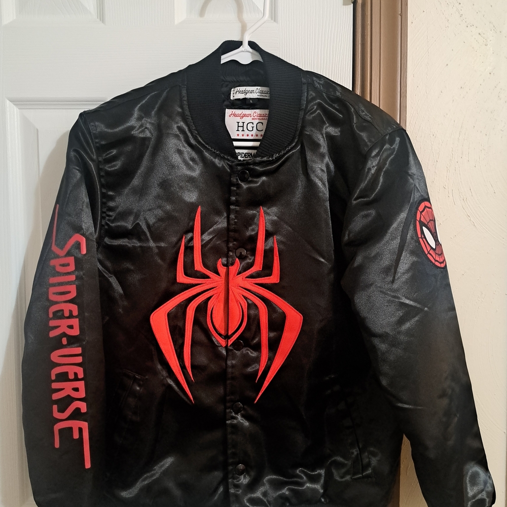 Spider-Verse Black and Red Bomber Jacket